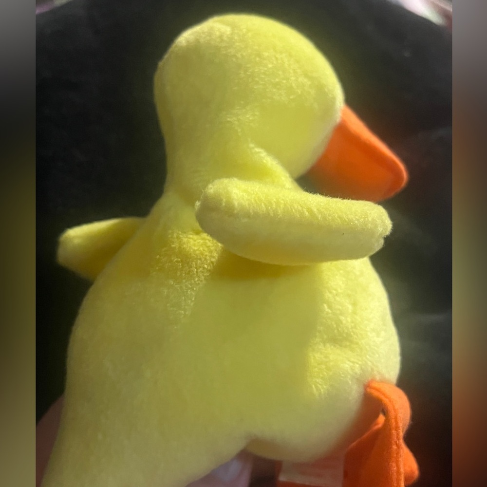 Ty Beanie Baby Quackers | No Hang Tags | PVC Pellets.